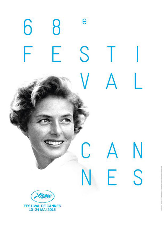 Ingrid Berman in the poster for the 68th Festival du Cannes 2015 Cannes Film Festival