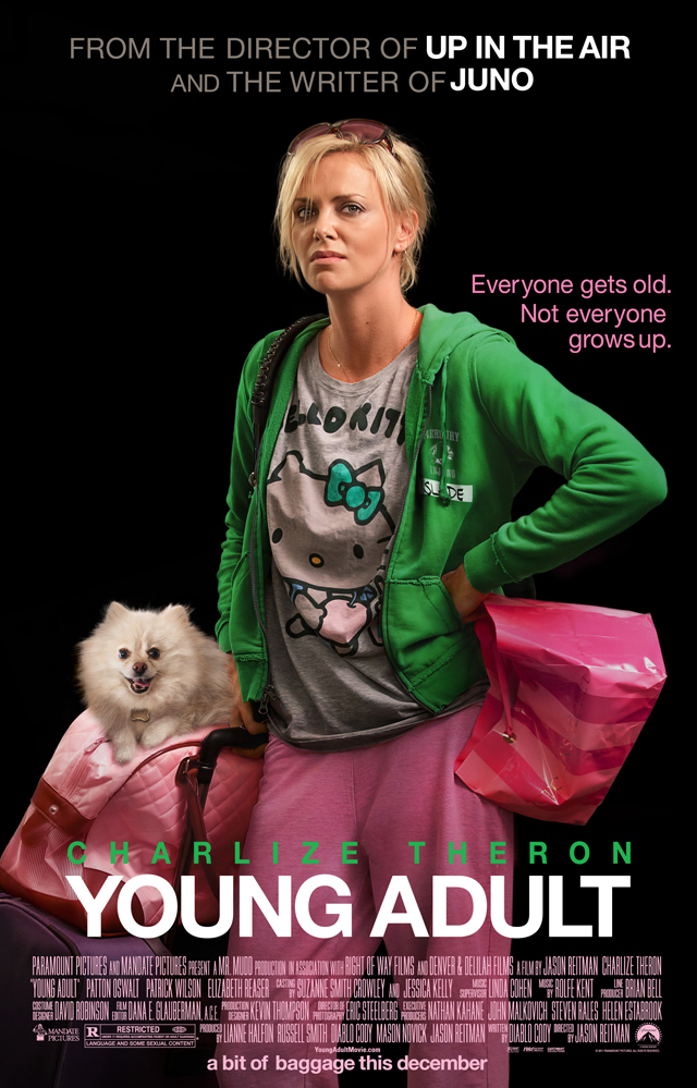 Charlize Theron has an attitude in the poster for Young Adult.