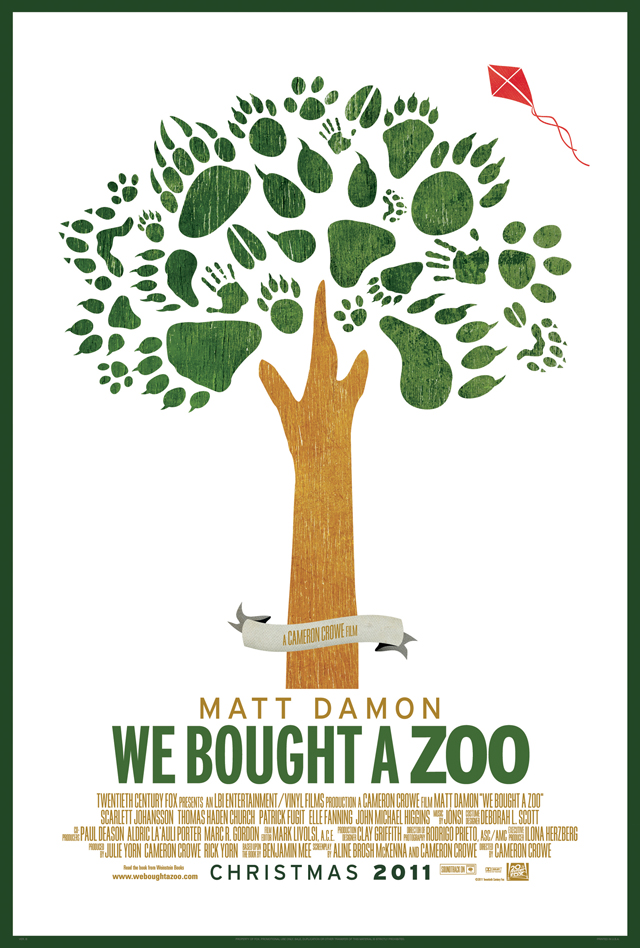 The poster for Cameron Crowe's We Bought a Zoo