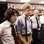 (from left) Dustin Hoffman, Robert Redford and Jason Robards in All the President\'s Men