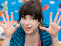 Sally Hawkins in Happy-Go-Lucky