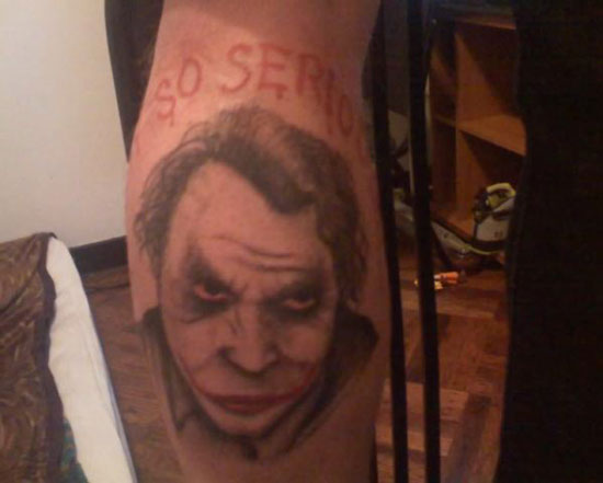 Dark Knight tattoo. And finally, Jordan was quickest to the punch, 